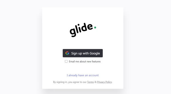 Glide Appsの登録